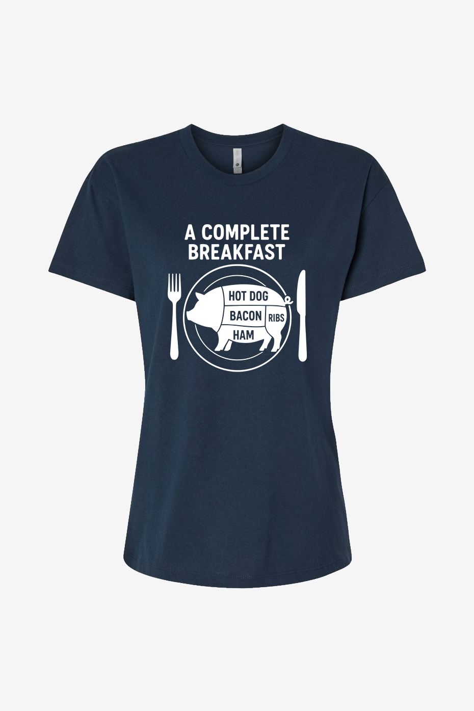 Pig Plate- Complete Breakfast - Women’s Crewneck Tee