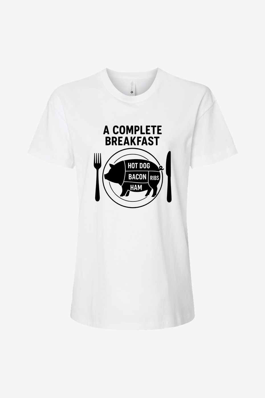 Pig Plate- Complete Breakfast - Women’s Crewneck Tee