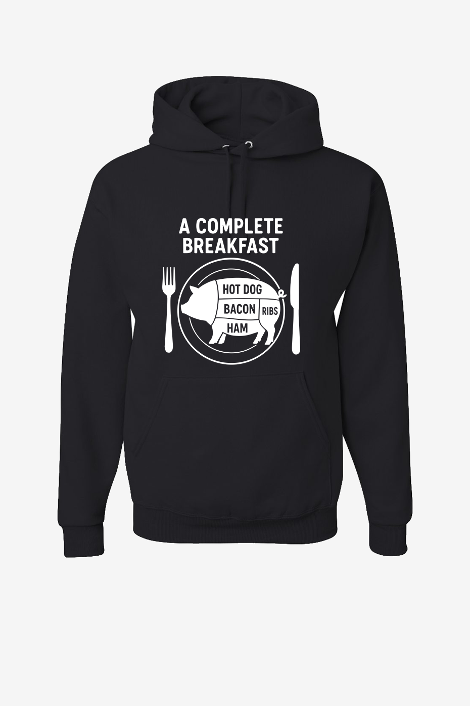Pig Plate - Complete Breakfast - Classic Unisex Hoodie