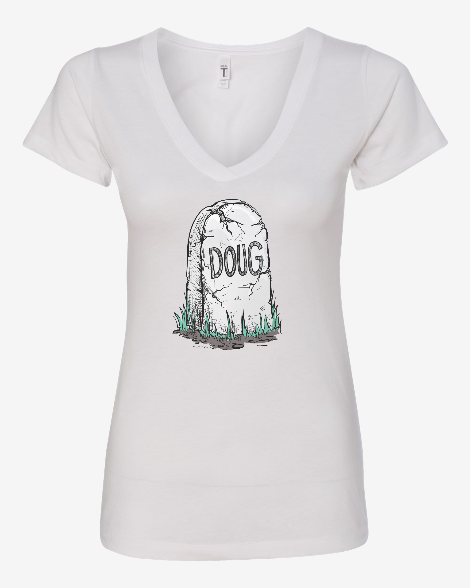 Women’s V-Neck Tee - Doug is Dead