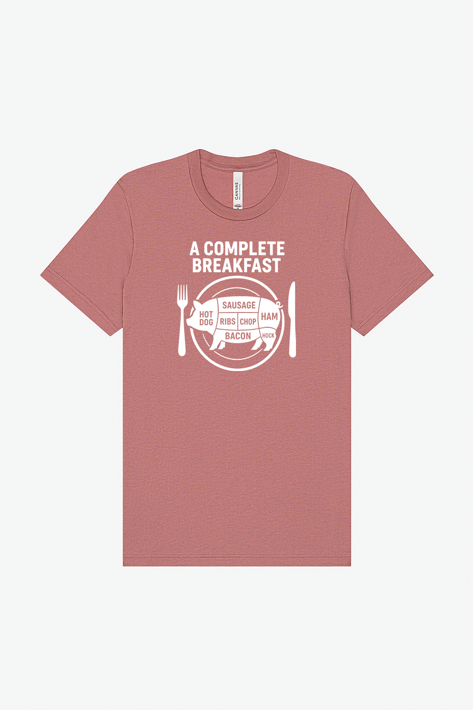 Pig Plate - Complete Breakfast - Unisex Tri-blend Tee
