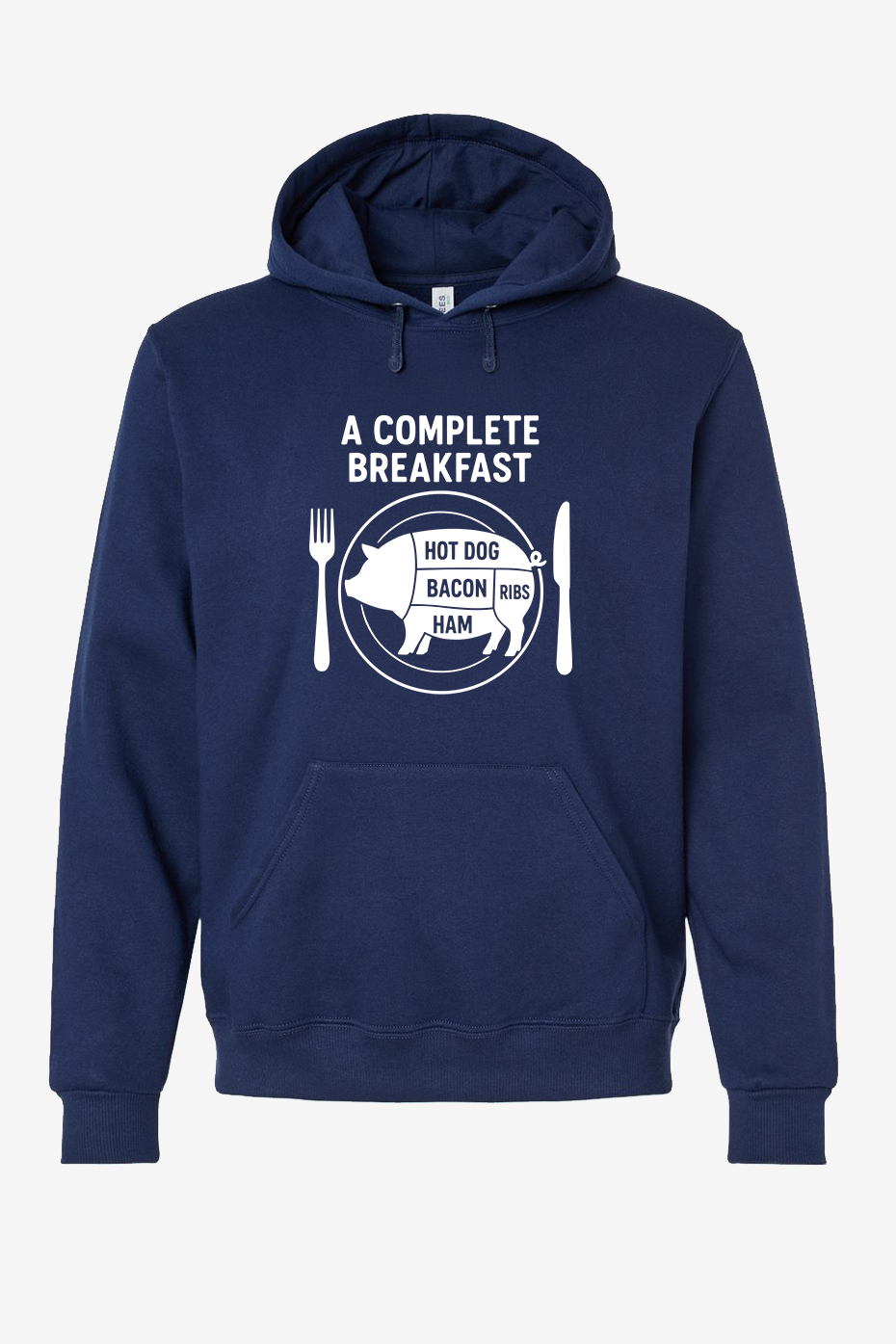 Pig Plate - Complete Breakfast - Premium Blend Unisex Hoodie