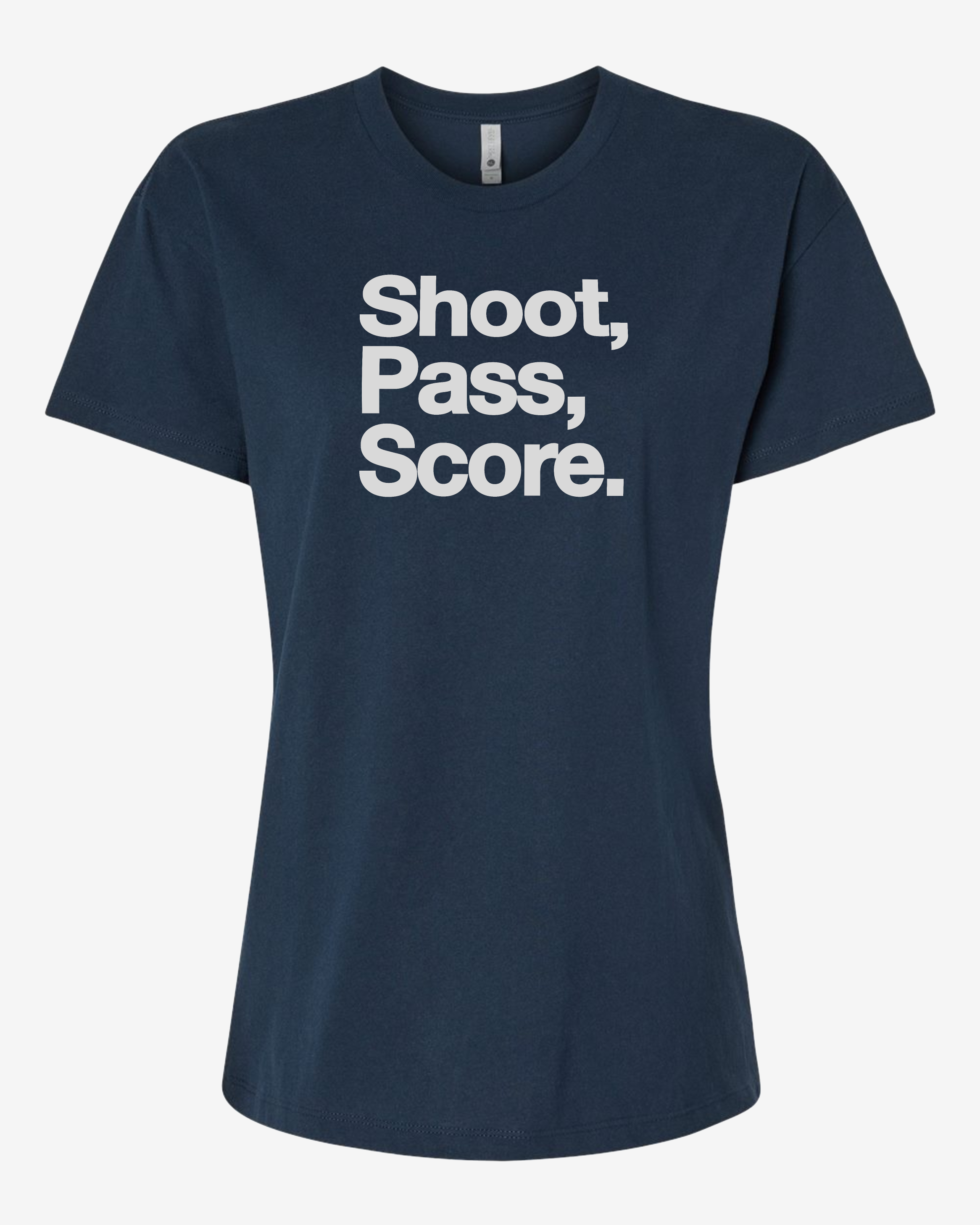 Women’s Crewneck Tee - Shoot, Pass, Score