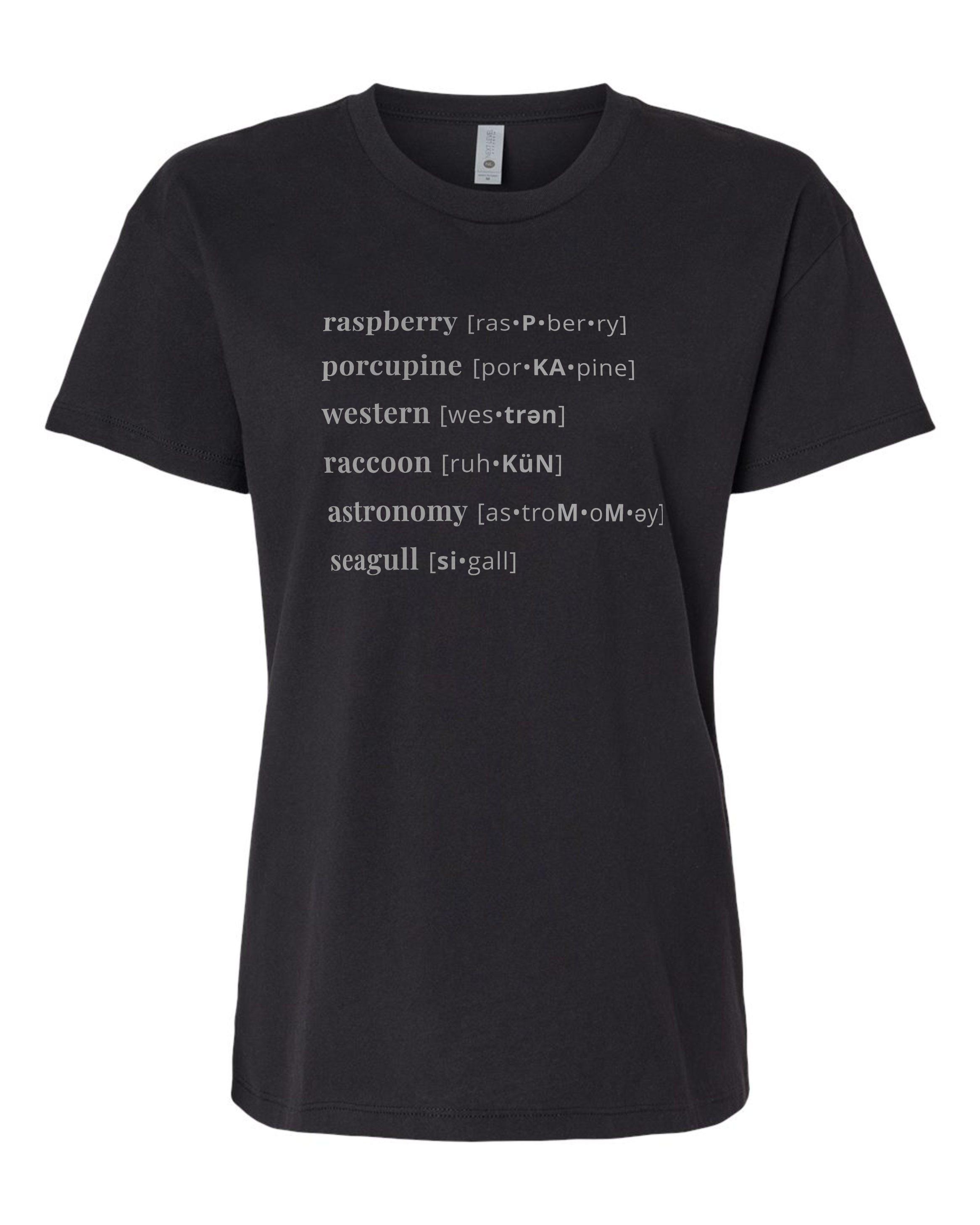 Women’s Crewneck Tee - Pronunciation