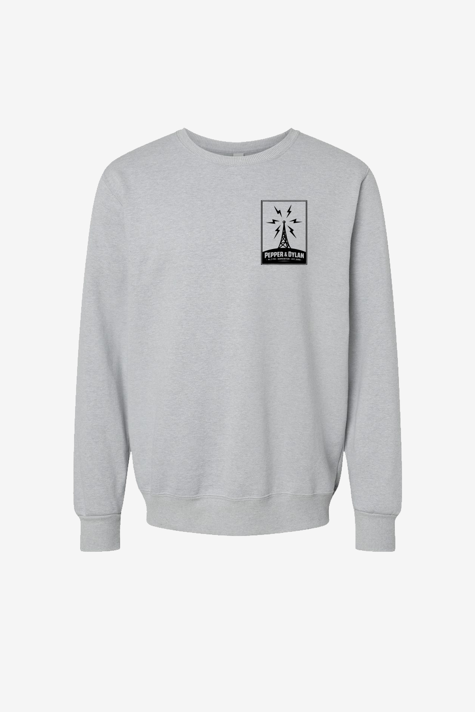 Pepper & Dylan Radio Tower - Premium Blend Ring-⁠Spun Crewneck