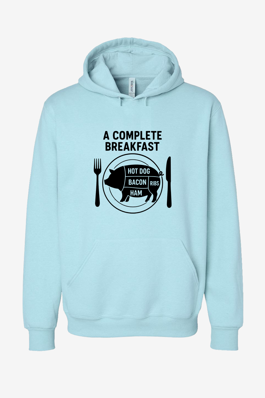 Pig Plate - Complete Breakfast - Premium Blend Unisex Hoodie