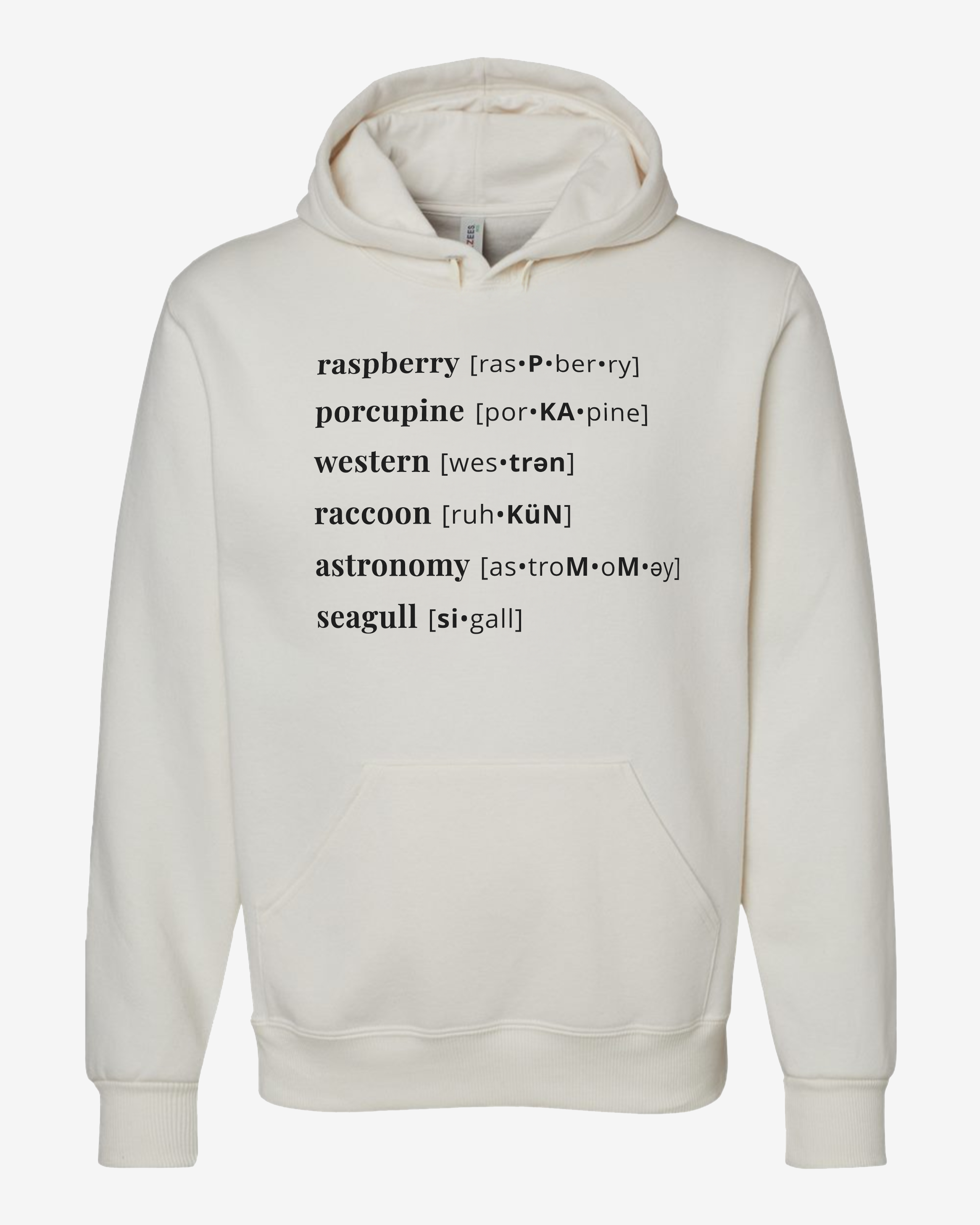 Premium Blend Unisex Hoodie - Pronunciation