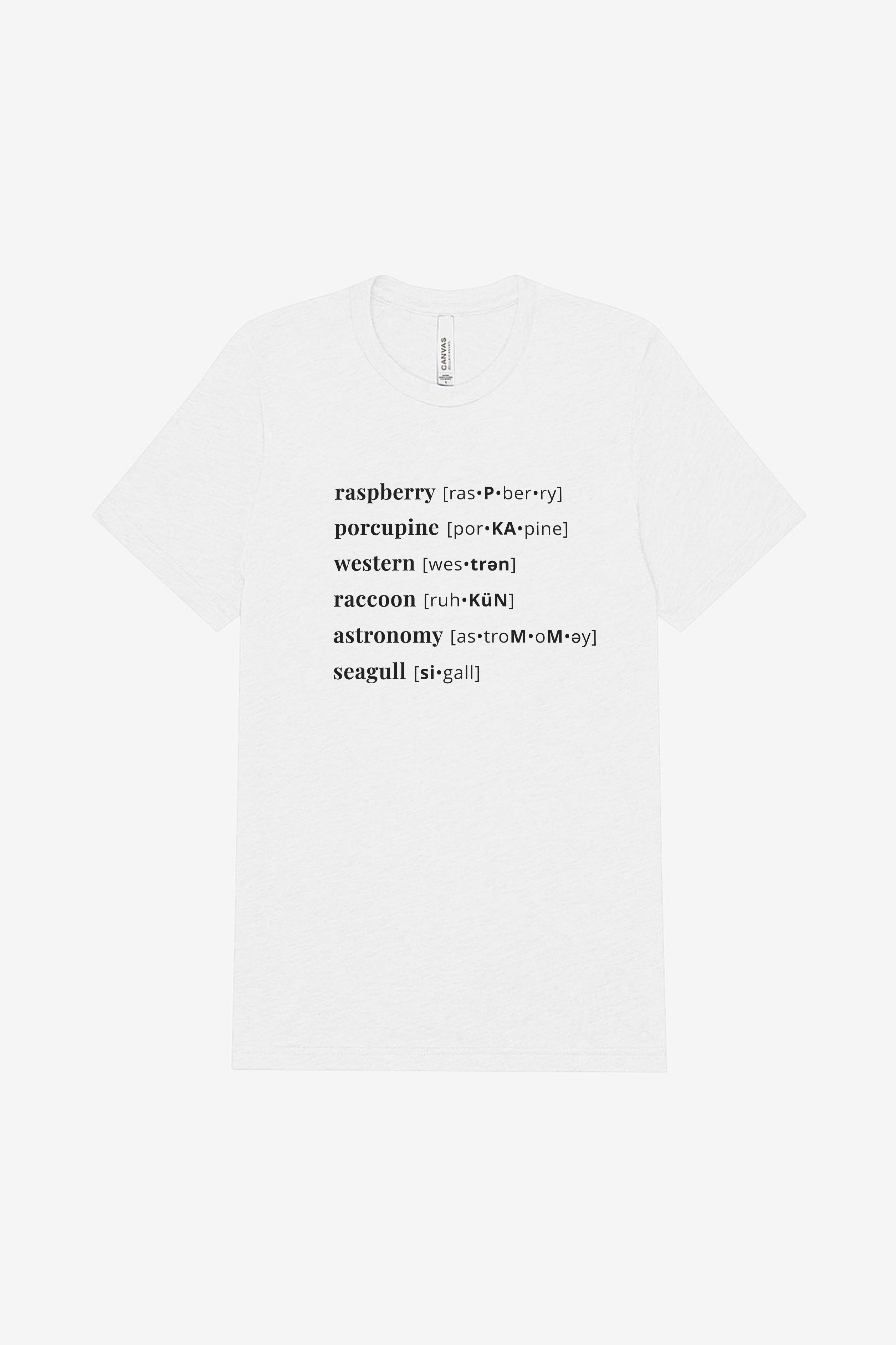 Unisex Tri-blend Tee - Pronunciation