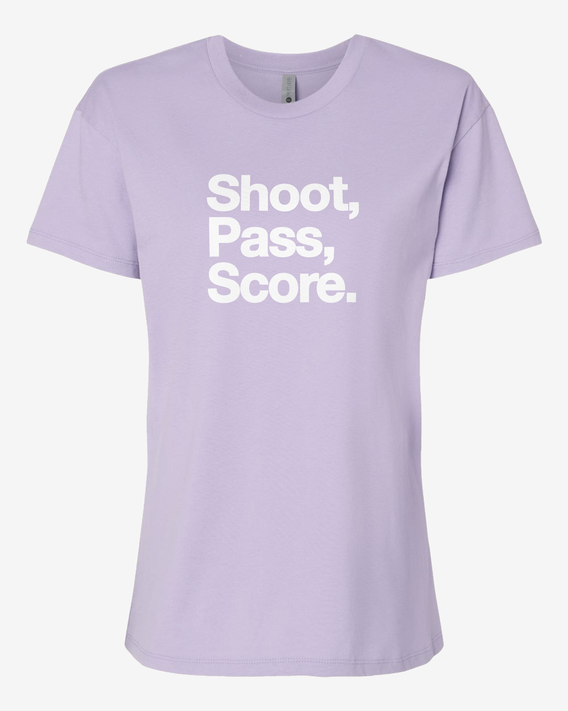 Women’s Crewneck Tee - Shoot, Pass, Score
