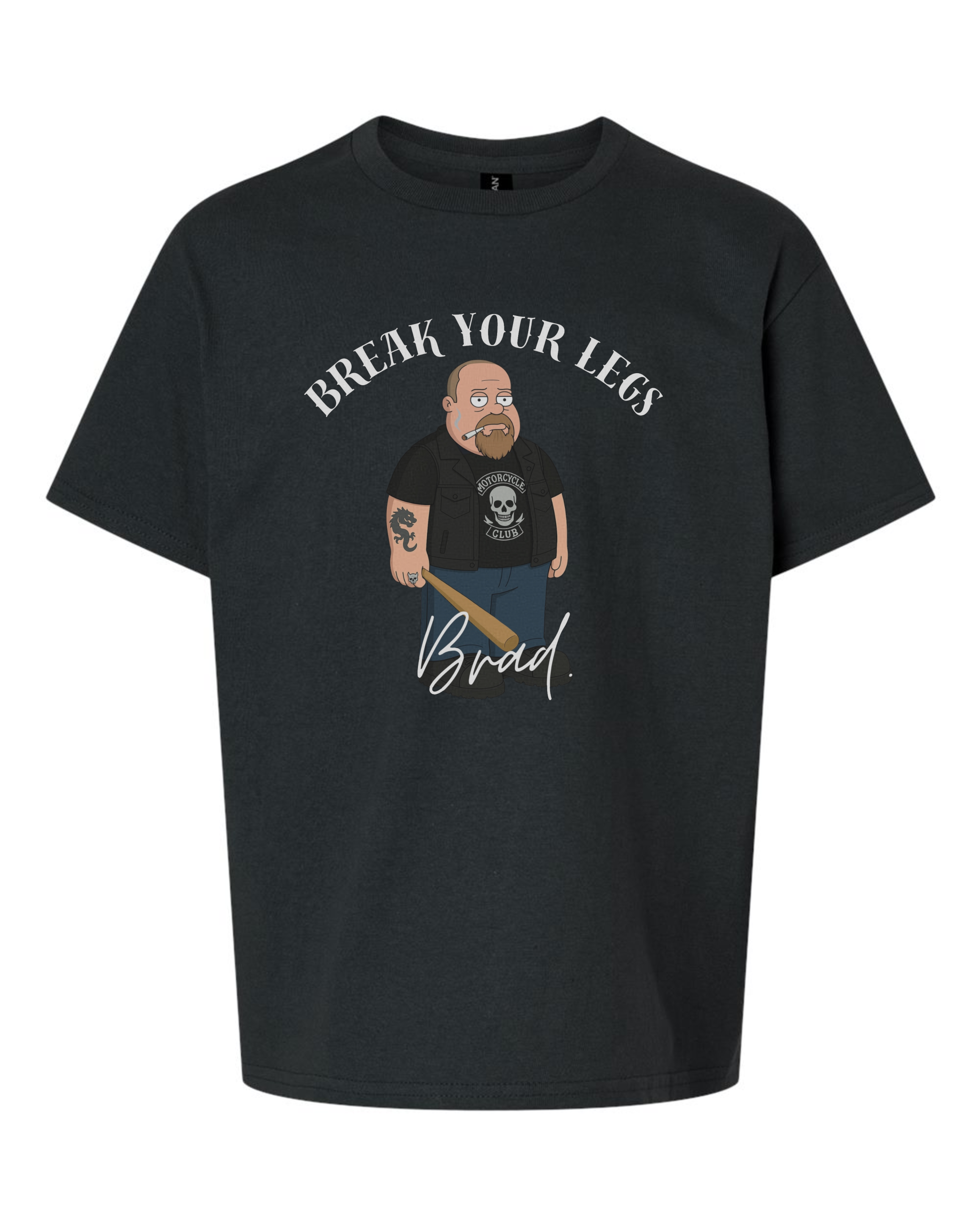 Youth Cotton Tee - Break Your Legs Brad