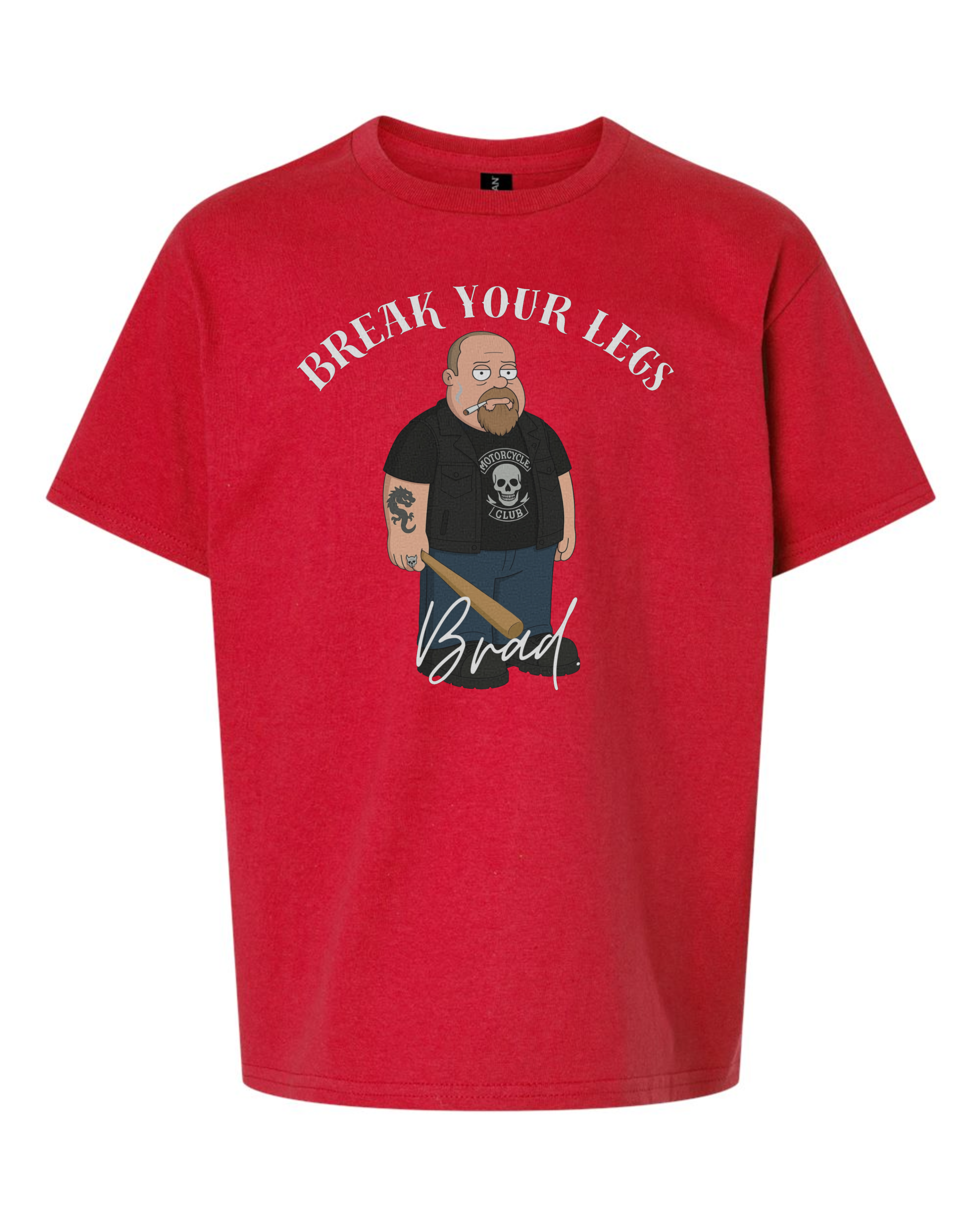 Youth Cotton Tee - Break Your Legs Brad
