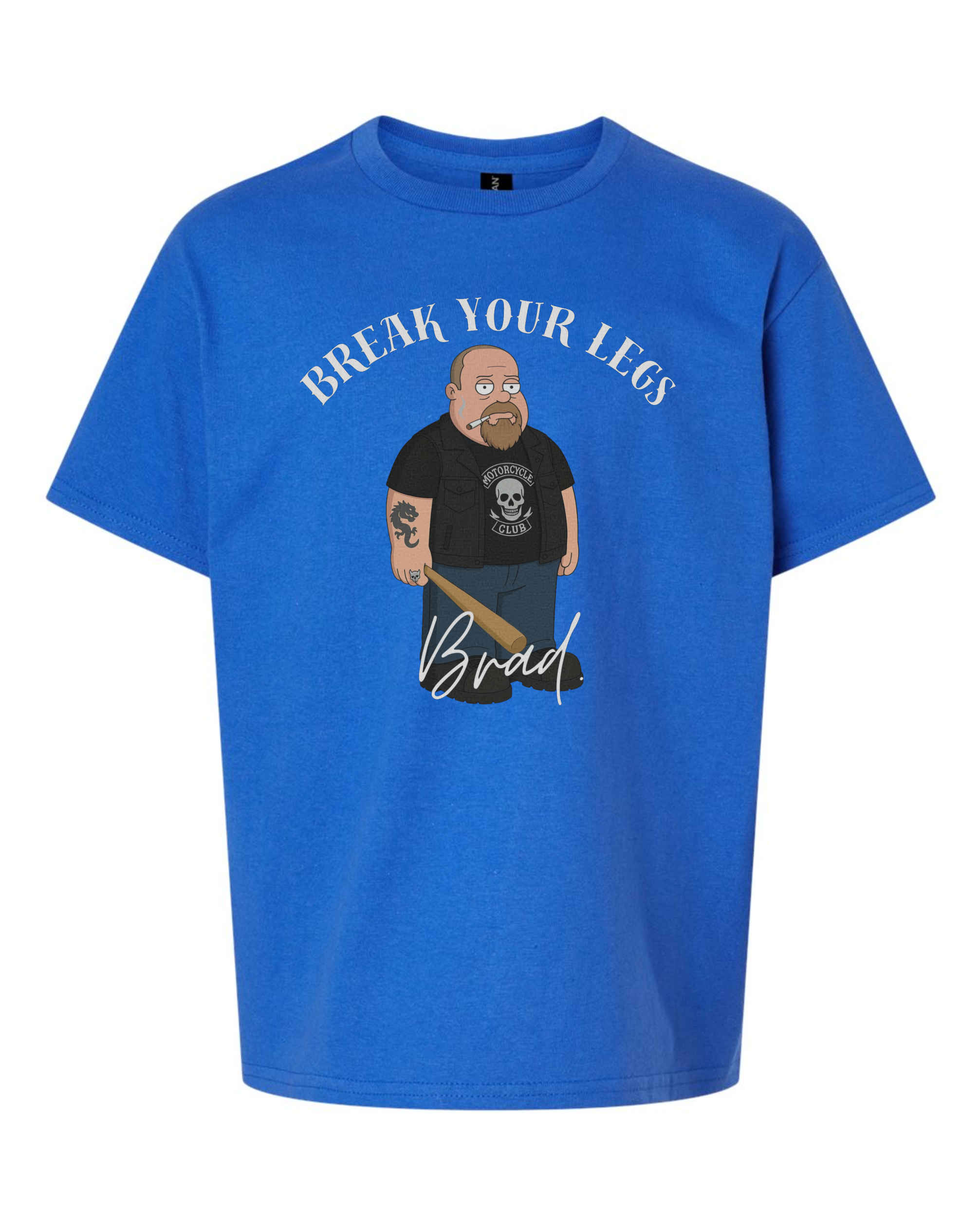 Youth Cotton Tee - Break Your Legs Brad